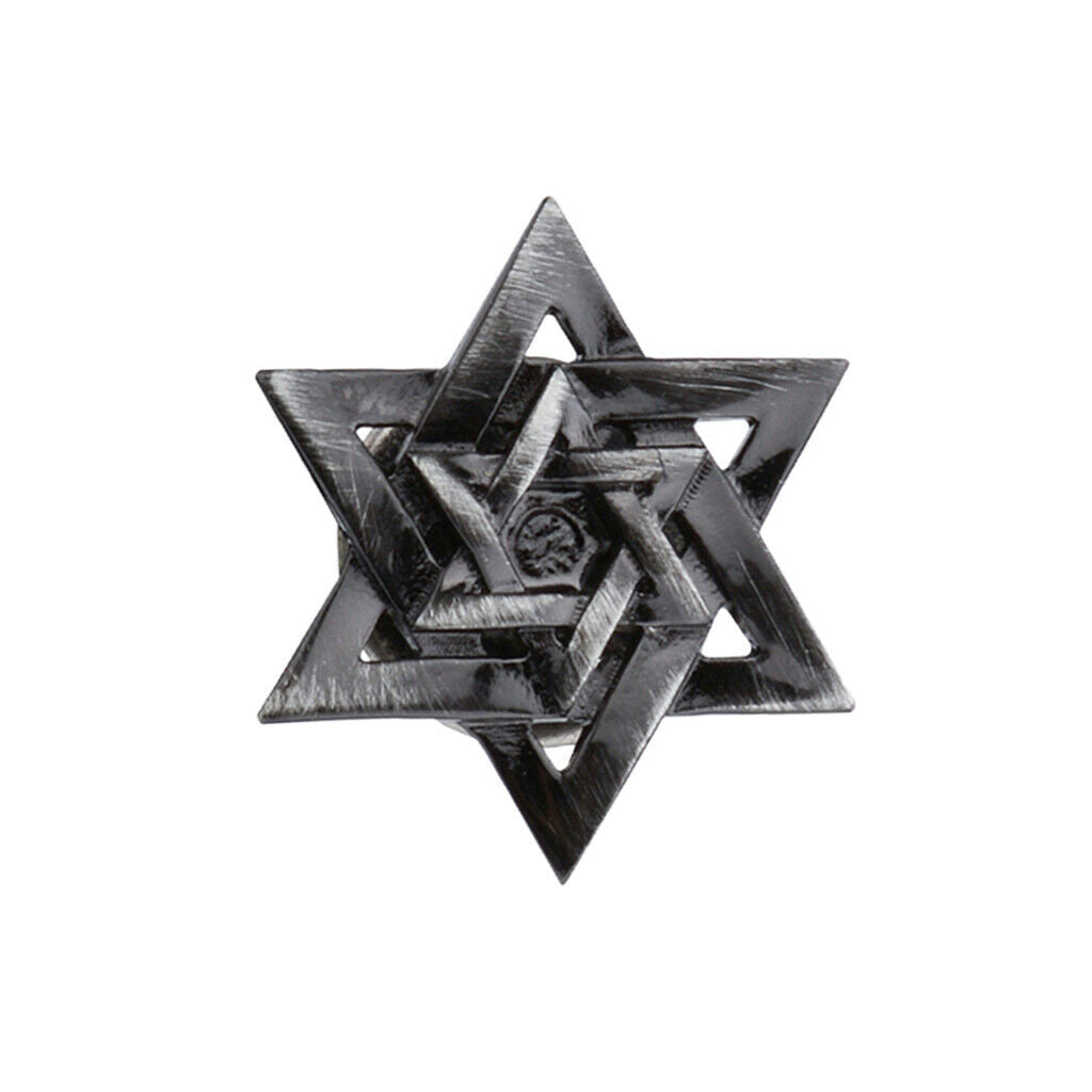 Retro Black Multi-layer Overlap Star Collar Pin Lapel Pin Brooch Pin Fashion