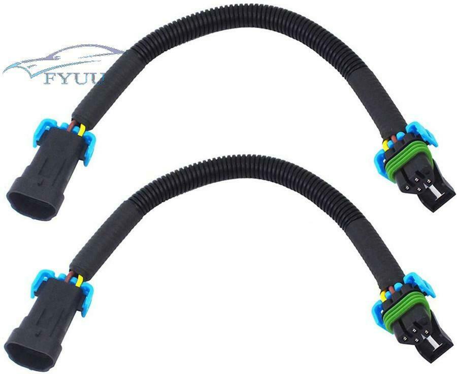 2pcs Oxygen O2 Sensor Header Extension Harness for 10-13 Camaro Corvette LS2/3/7