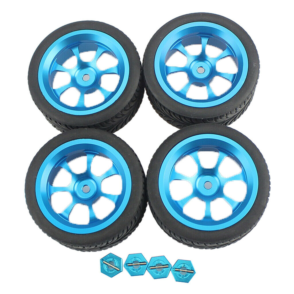 12mm Wheel Hub &Rubber Tyre for WLtoys 144001 124018 124019 RC Crawler Buggy