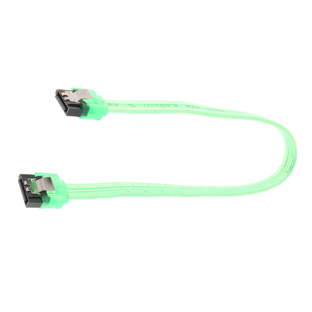 SATA 3.0 III SATA 3 HDD Data Cable Cord 10 Inch for HDD SSD Green