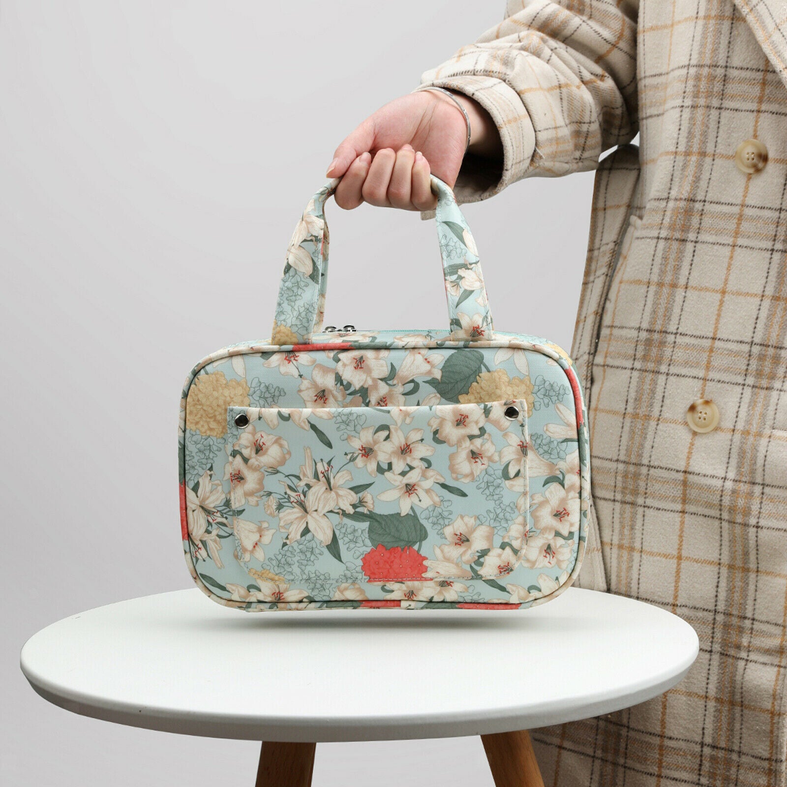 Portable Organizer Knitting Crochet Hooks Case Accessories Sewing Zipper Bag