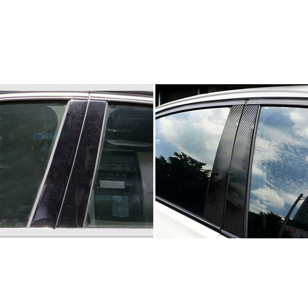 Black -  Window Pillars Covers Trims For BMW 3 5 Series F07 E60 E70 F16 F15