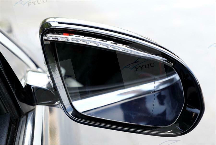 2pc Carbon Fiber Car Rear View Side Mirror Rain Board Eyebrow Guard Sun Visor