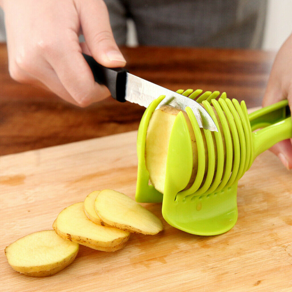 Plastic Chopping Holder Clip Cooking Gadget Tool f/ Lemon Lemon Onion Dicer