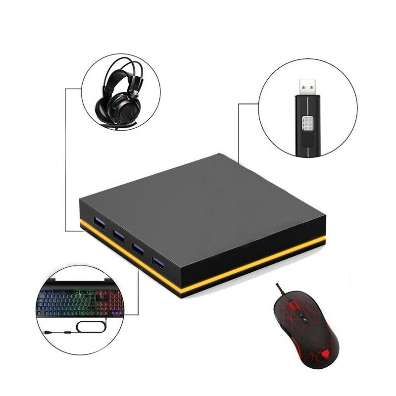 RGB Gaming Headset Stand with Press Light Base USB 2.0 HUB Expansion Port for Y9