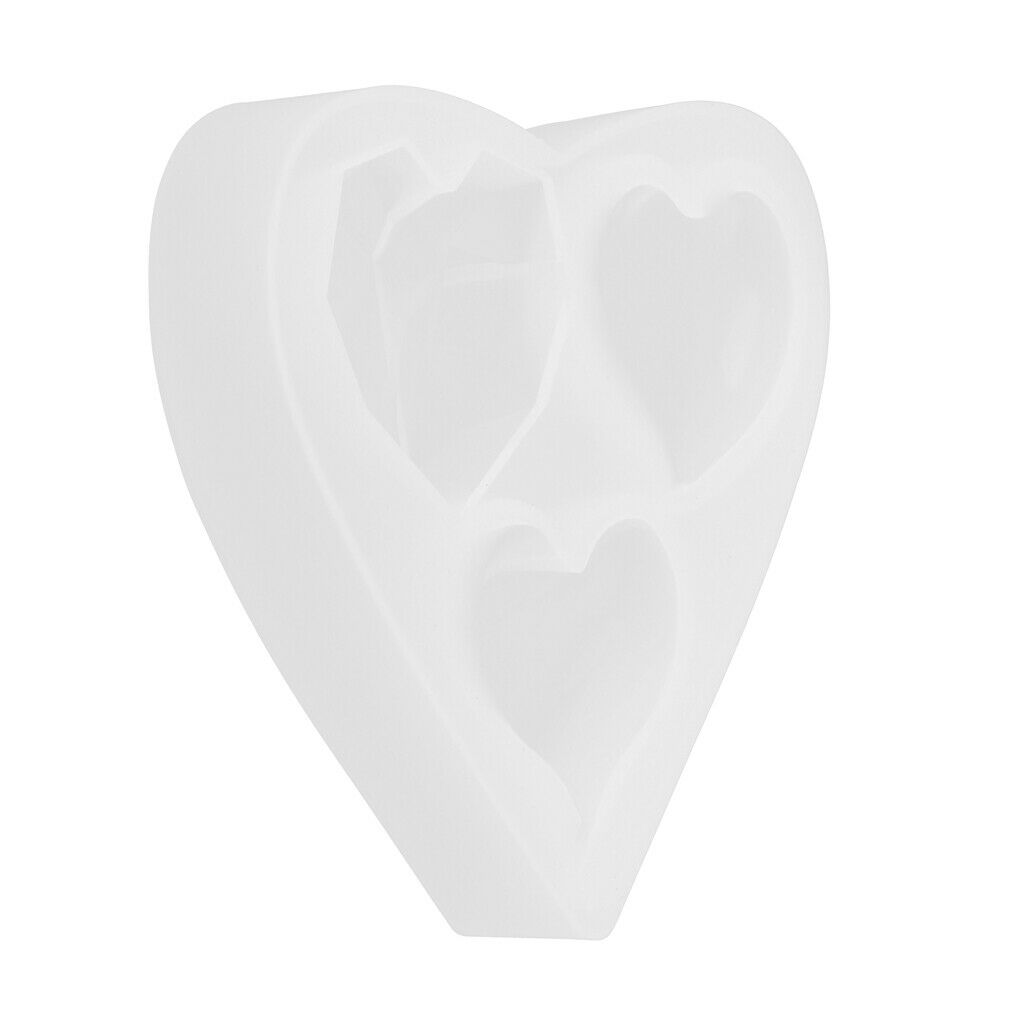 Heart Silicone Mould Jewelry Pendant Casting Mould DIY Crafts Making Molds
