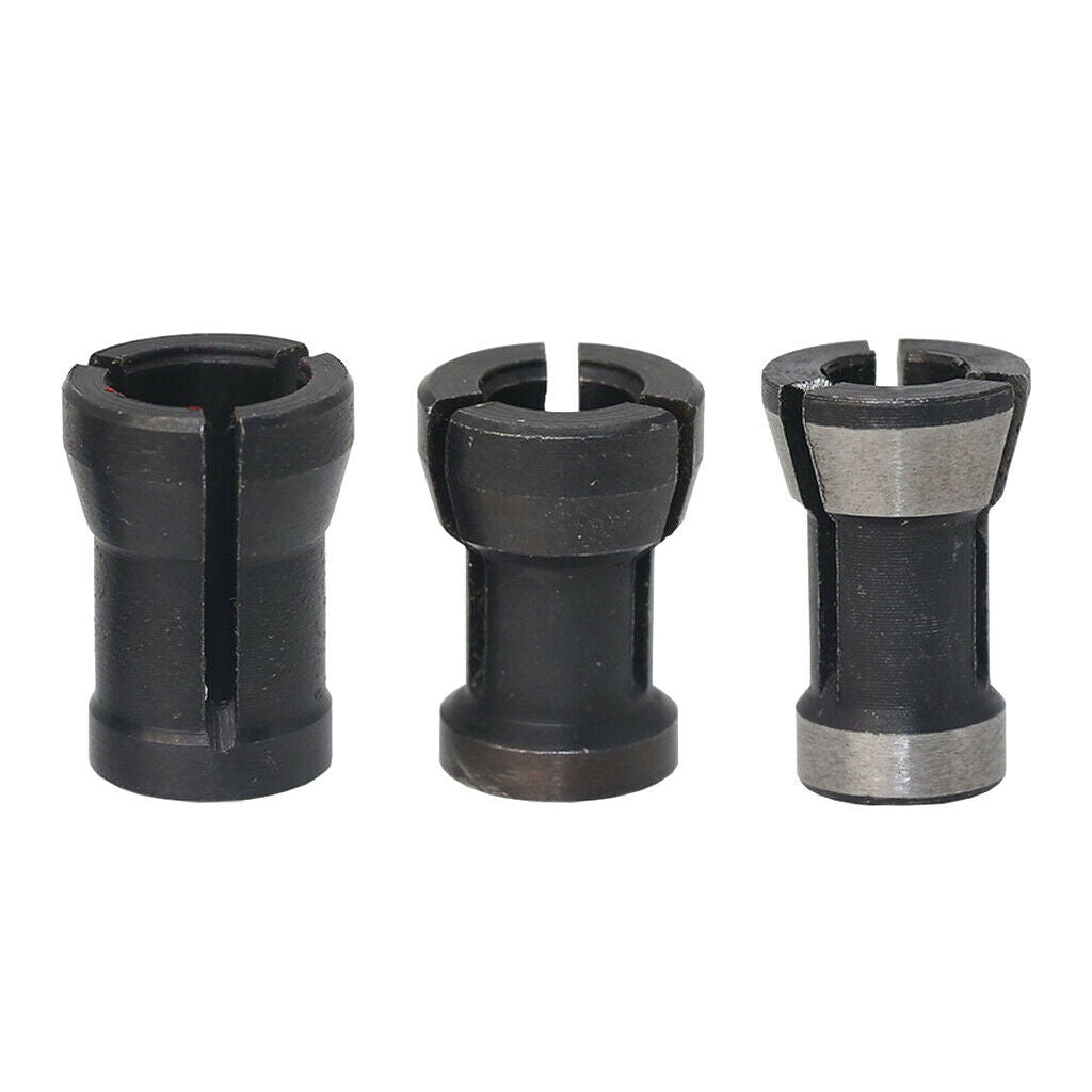 3pcs Steel Collet Chuck Head Milling Chuck Adapter for Engraving Machine