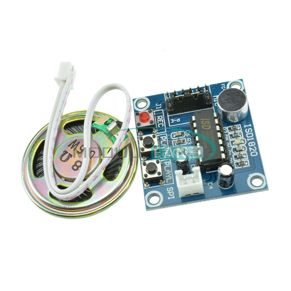 ISD1820 Voice Recording Playback Module Sound Recorder Board With Loudspeaker