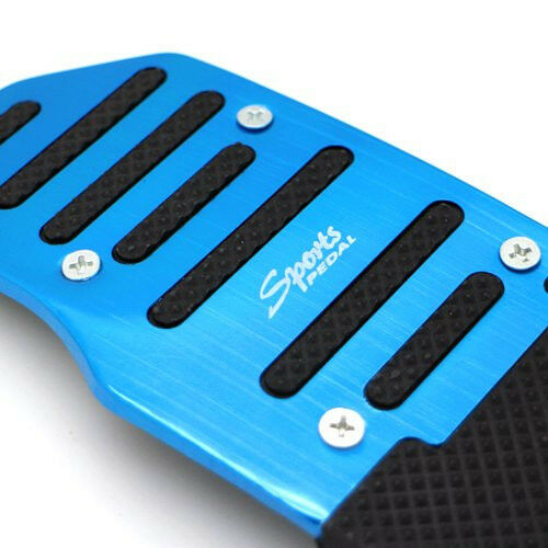 3 Pcs Blue Nonslip Manual Car Pedal Brake Clutch Accelerator Foot Treadle Cover