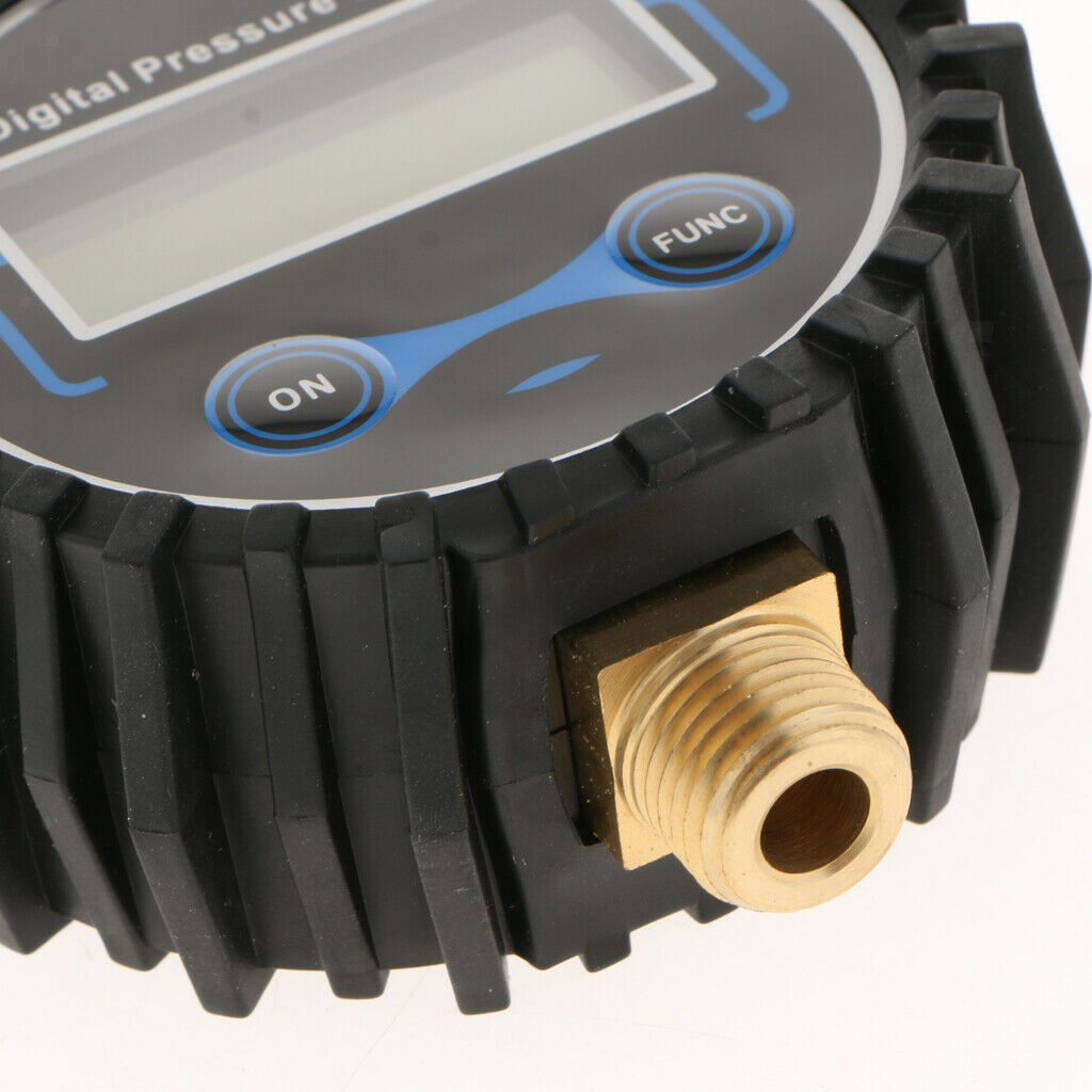 Digital Tire Inflator Pressure Gauge, 200 PSI LED Screen Black