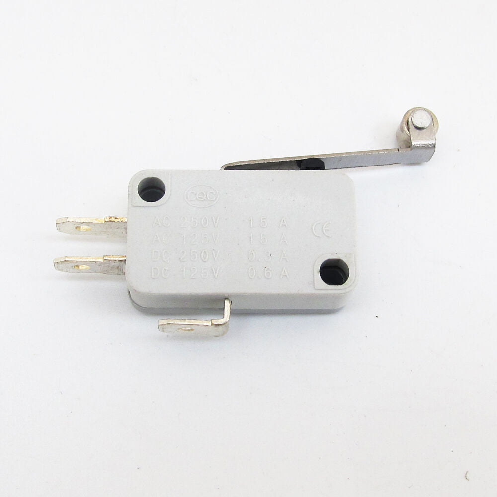 10pcs 28x16mmx10mm 15A Grey Micro Switch Metal High Level Roller Limit N.O/N.C