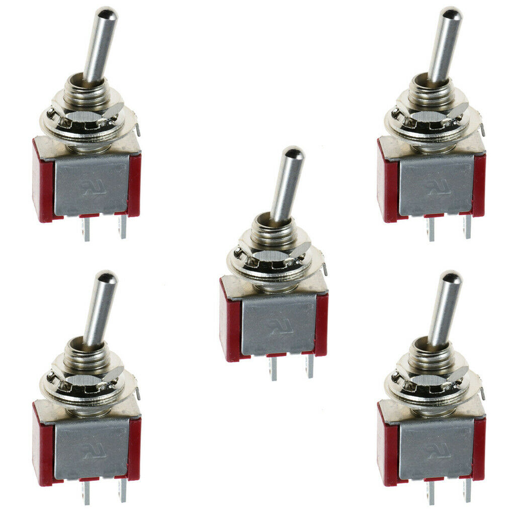 Pre-wired Mini Toggle Switch On and Off Control for Car and Truk( Pack of 5)