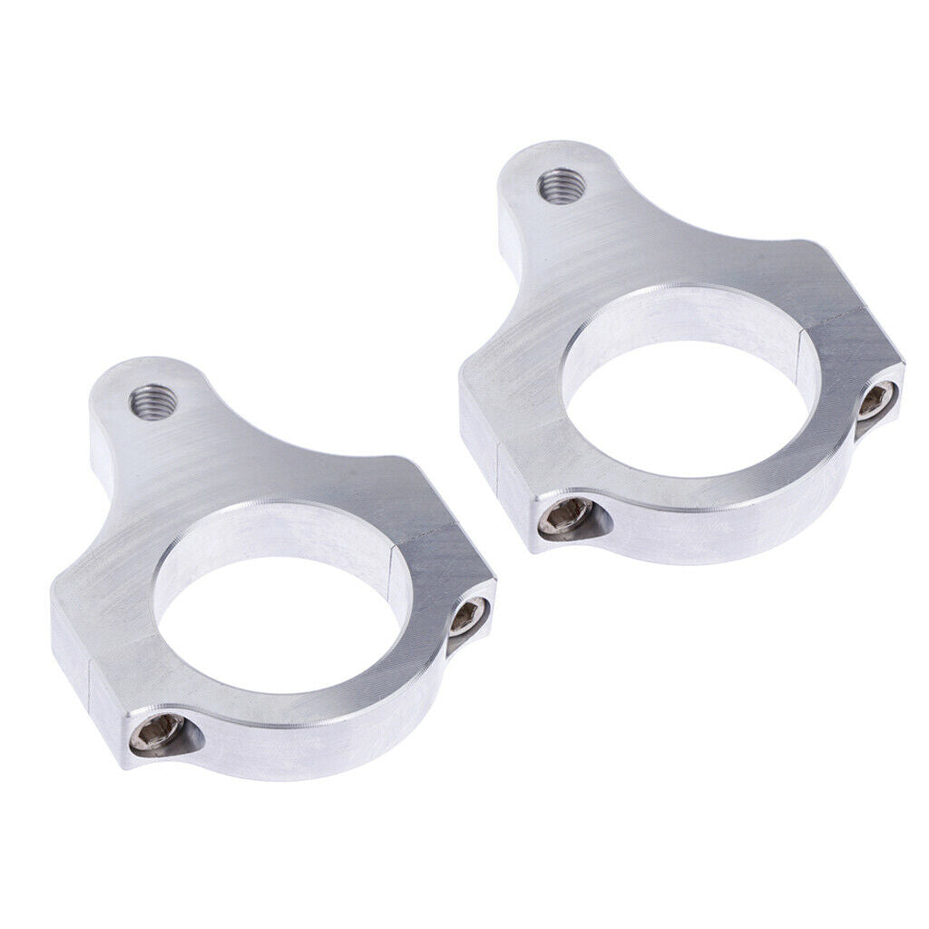 2x Universal Universal Motorcycle 38mm Steering Damper Bracket Fork Clamp Tube