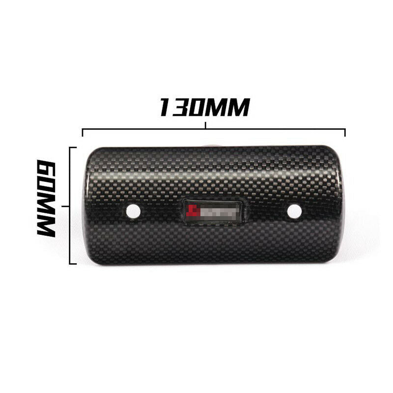 Universal Exhaust Muffler Pipe Guard Heat Shield Carbon Fiber Cover Protect Pipe