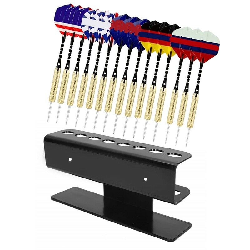 Acrylic Dart Stand with Non-Slip Feet, Accommodates 8 Steel Darts / Soft TipC7W5