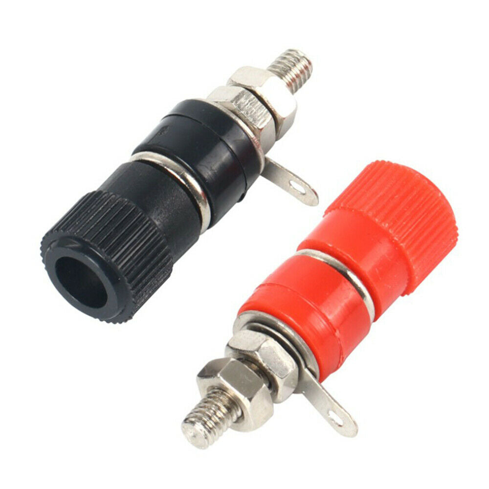 10pcs Red and Black 4mm Banana Plug PCB Wiring Terminal For Speaker Audio Block