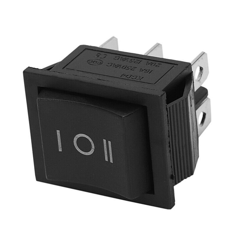 6-Terminals 3 Position ON/OFF/ON DPDT Boat Rocker Switch 16A 250VAC 20A 125VACV4