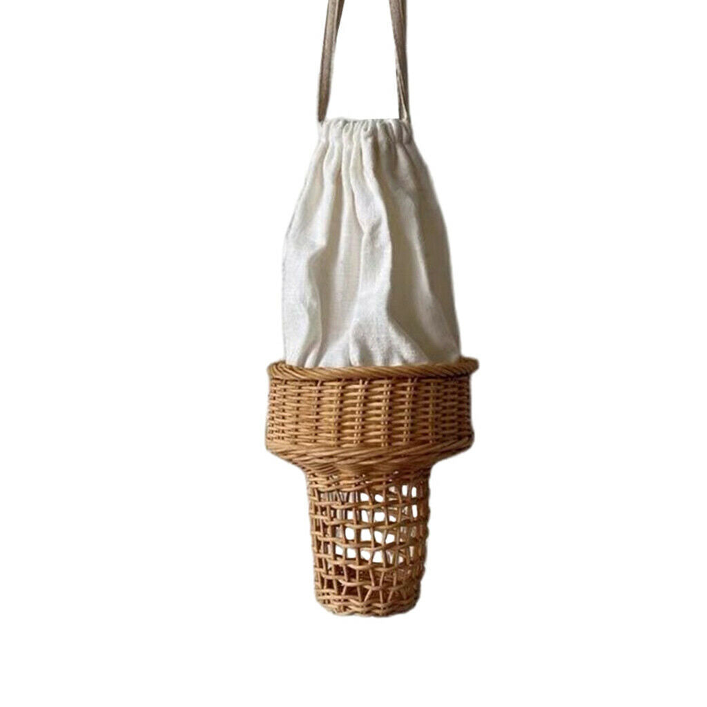Women Straw Basket Bohemia Travel Cute Shoulder Bag Handbag Photo Props