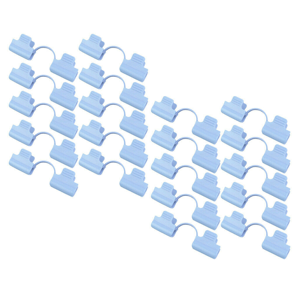 20Pcs Pipe Greenhouse Clamps Film Sunshade Net Fixing Clips Clamp 8mm Dia.