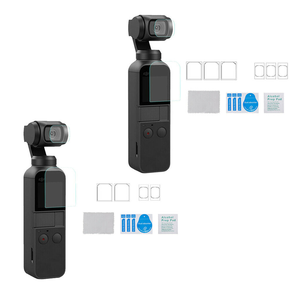 Fiberglass Lens Camera&Screen Protective Film Protect for DJI Osmo Pocket x3