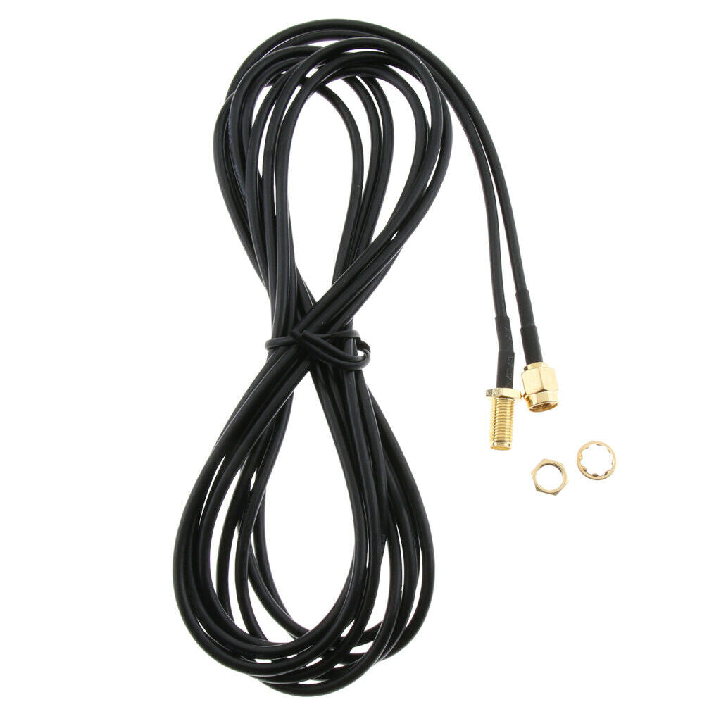 4X 9.8FT Low Loss Coaxial Extension Cable (50 Ohm) - RP-SMA Male to RP-SMA