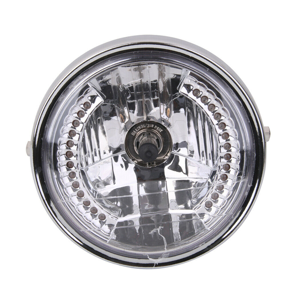 Motorcycle 7 Inch 12V 35W Round Headlight Head Light Turn Signal For