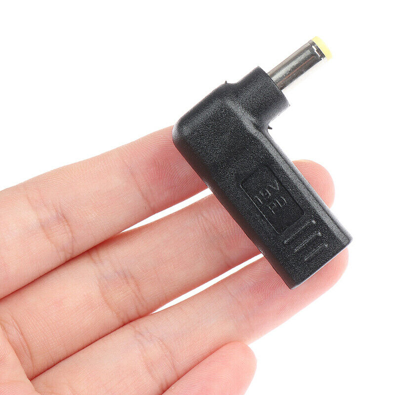 1Pc 90 Degree USB 3.1 Type-C Bus To 5.5*2.5mm DC Power Supply Plug Conver.l8