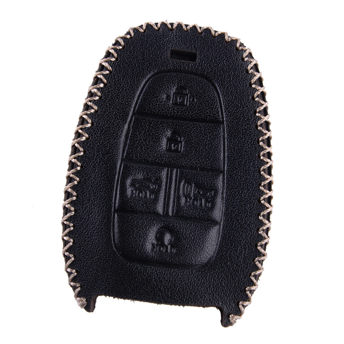Black 5 Buttons Remote Key Case Fob Cover Fit For Hyundai Sonata 2020-21