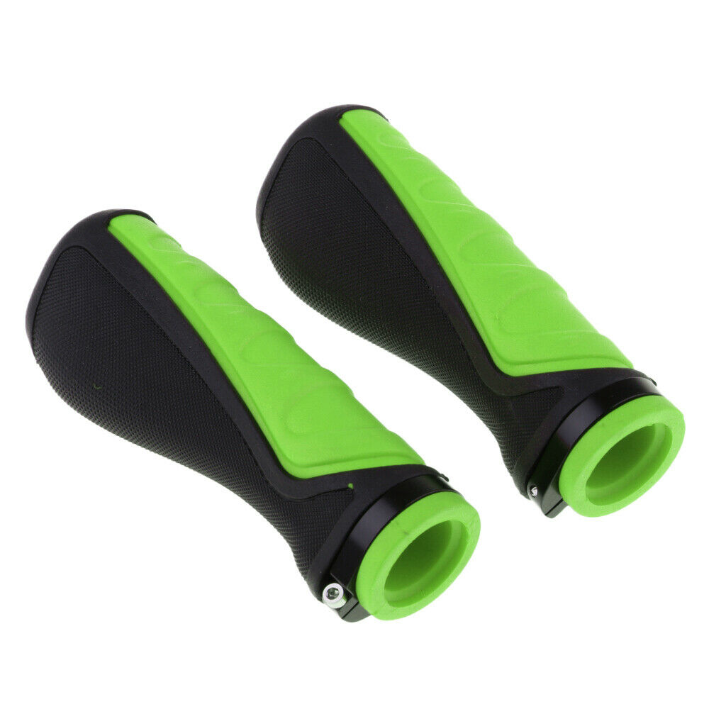 1 Pair Rubber Bicycle Handlebar Grips Electric Scooter Handle Grips Green