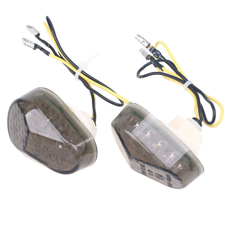 Amber LED Turn Signal Light Amber Lamp 8mm Diameter Universal Fit Motorcycle