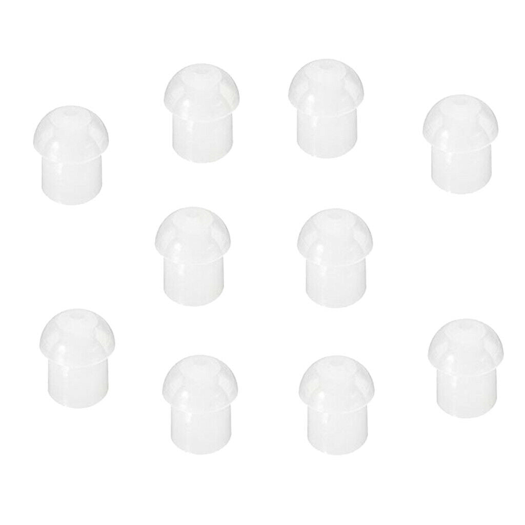 10 Pack of Replacement Rubber Mushroom Style Radio Eartips Earbud Tips for