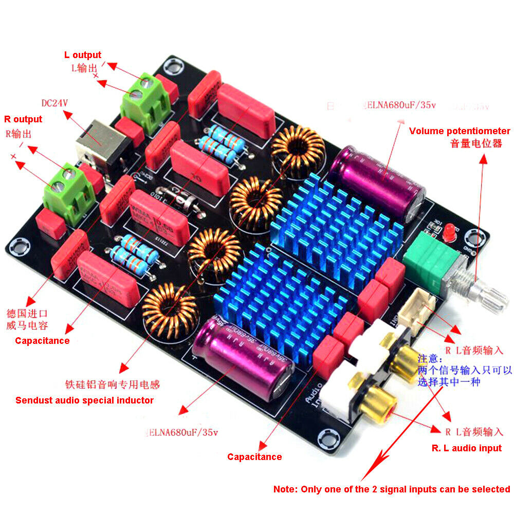TPA3116 2.0 Dual Chip WIMA Luxury Digital Power Amplifier Board (100W+100W)