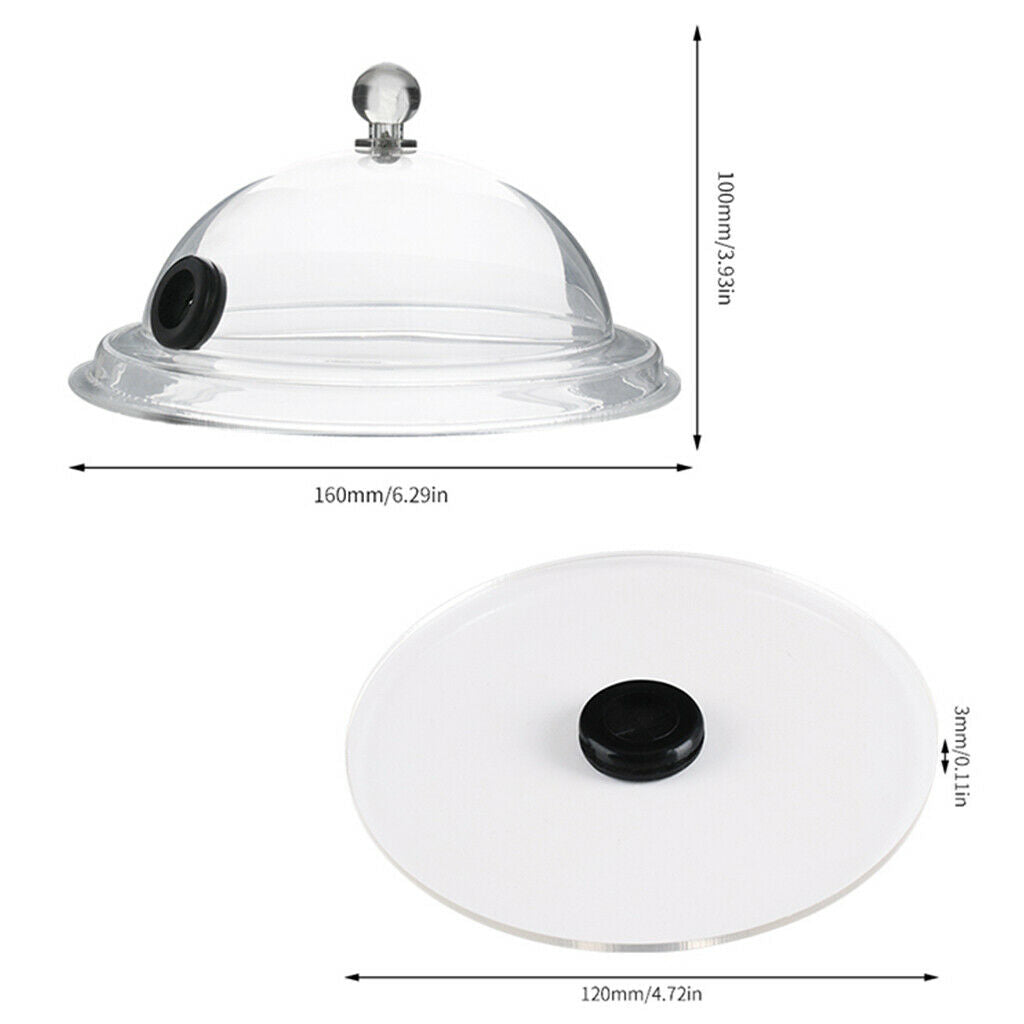 2 Smoking Gun Lid Dome Cover Lid Drink Cup Cover for Smoking Infusion Plates