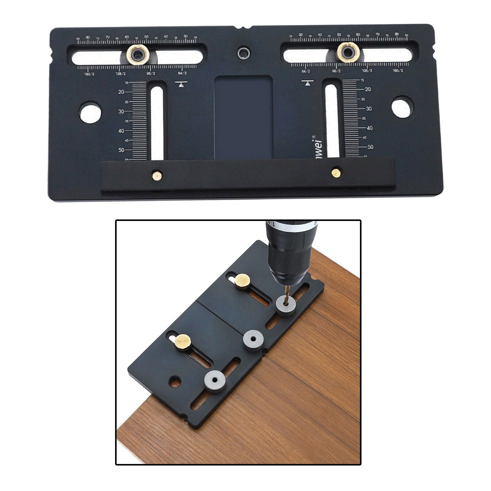 Punch Locator Drilling Template Drill Guide for Handle on Door Drawer Pull