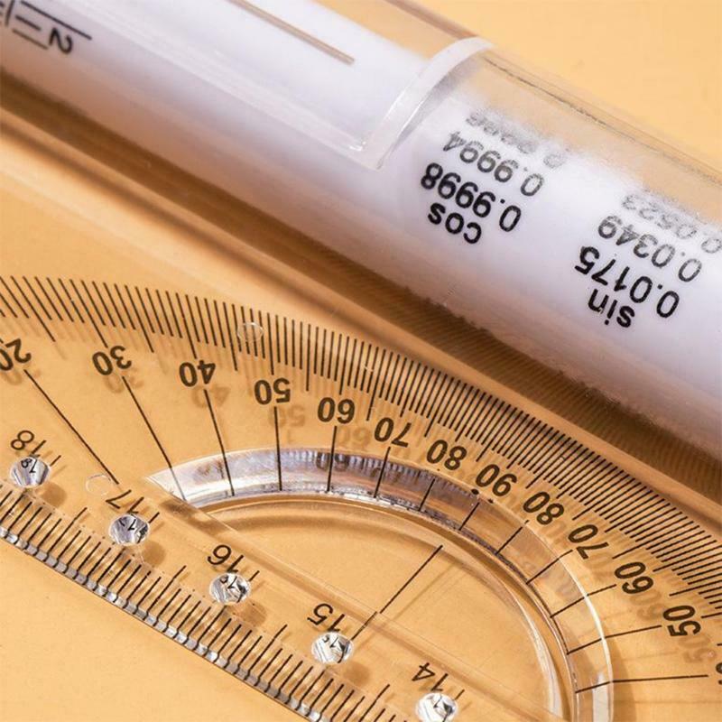 Multi-purpose Parallel Ruler with Protractor 12'' Mathematics Parallel Ruler