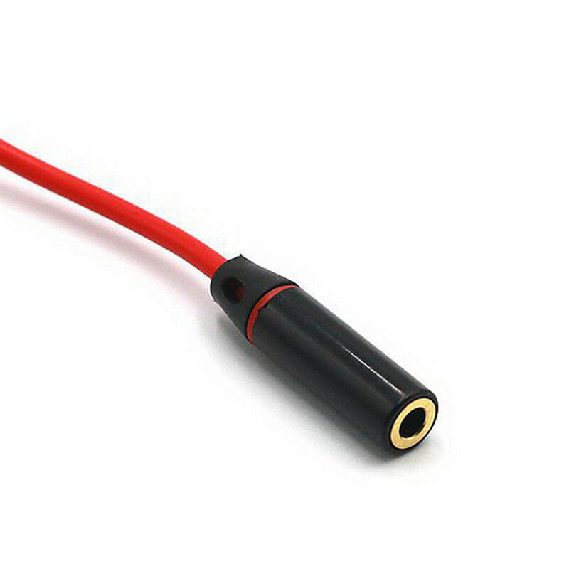 3.5MM Audio Aux Headphone Cable Extension Stereo Cord Red Male to FemaleA.l8