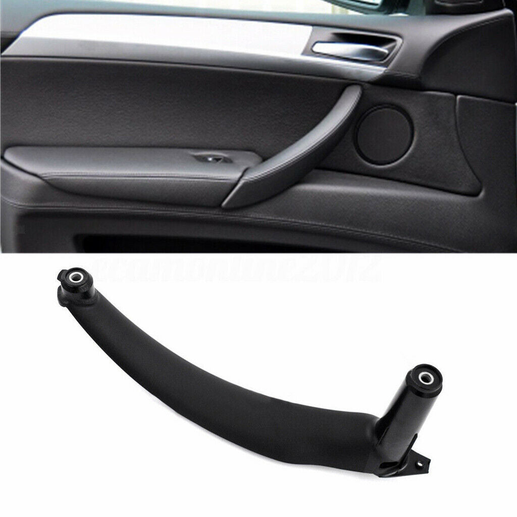 2X Right Inner Door Panel Handle Outer Trim for 04-12 BMW E90 3-Series Black