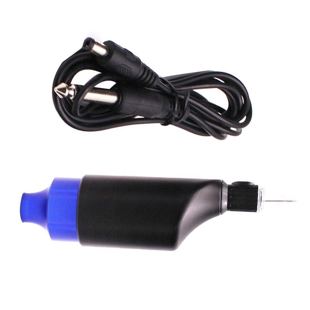 Adjustable Rotary Tattoo Machine Liner Shading  Kit For Permanent Makeup - Blue,