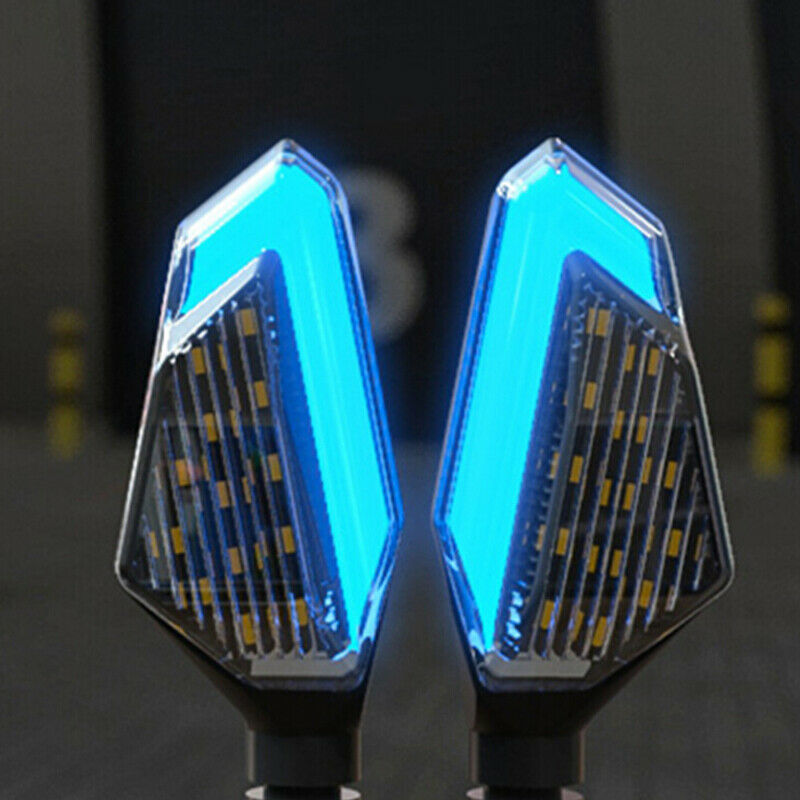 2Pcs Universal Blinkers Warning Lamp Motorcycle Led Turn Signal Lights Day JRBD