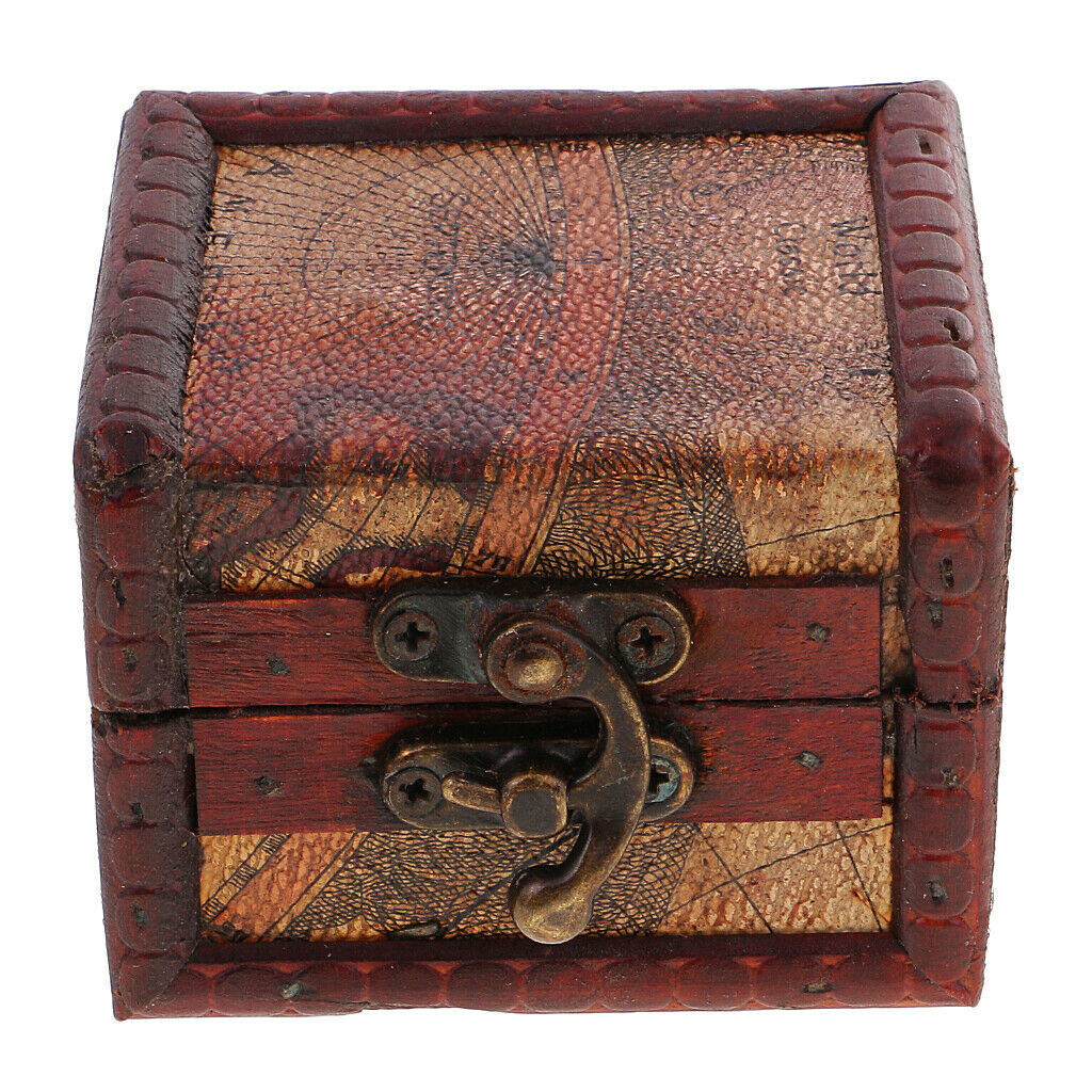 Handmade Wooden Storage Box With Metal Lock