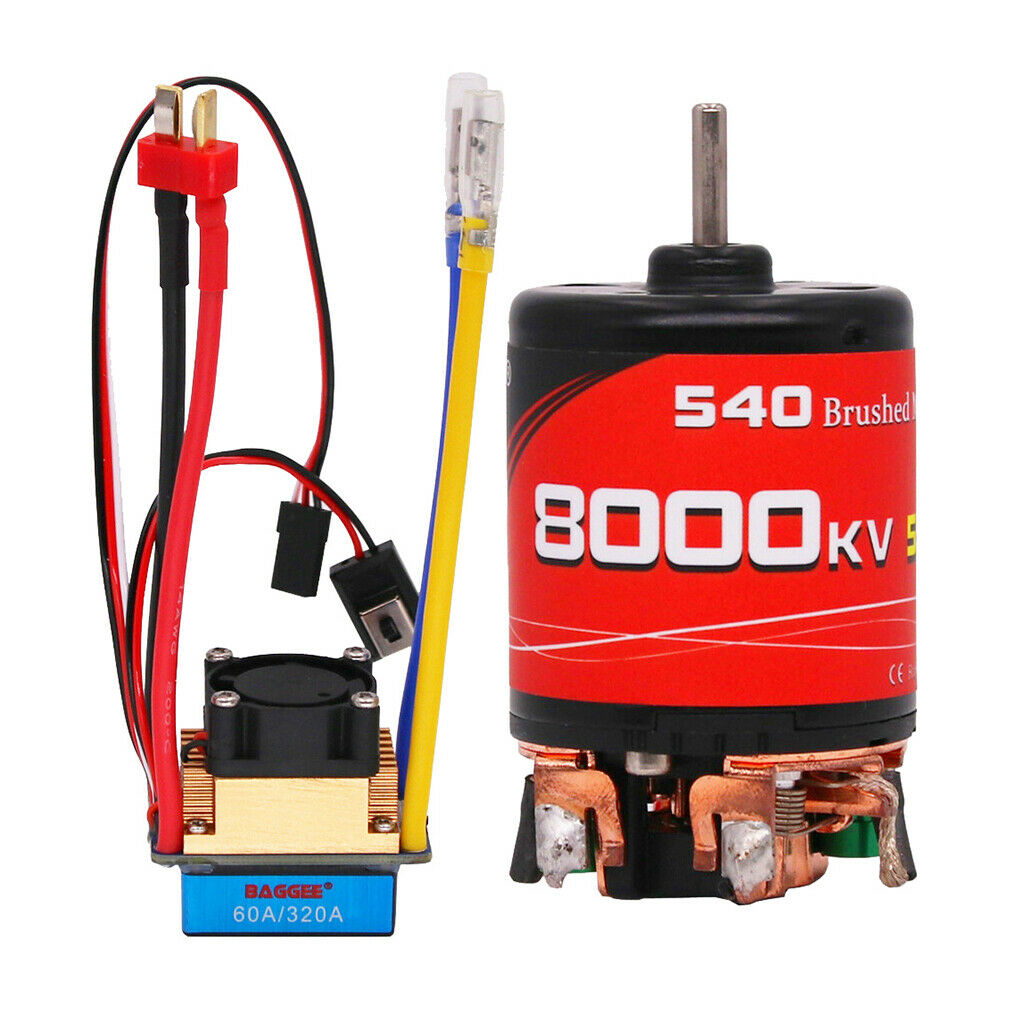 Brushed Motor Accessory 2-3 Lipo/6-9NiMH 60A ESC for RC Car Crawler Truck