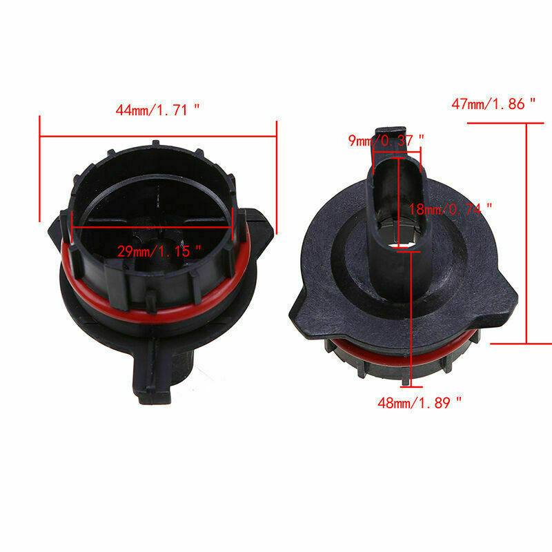 Pair For BMW E39 5 series 1997-03 H7 HID Xenon Bulb Conversion Adapter Holders