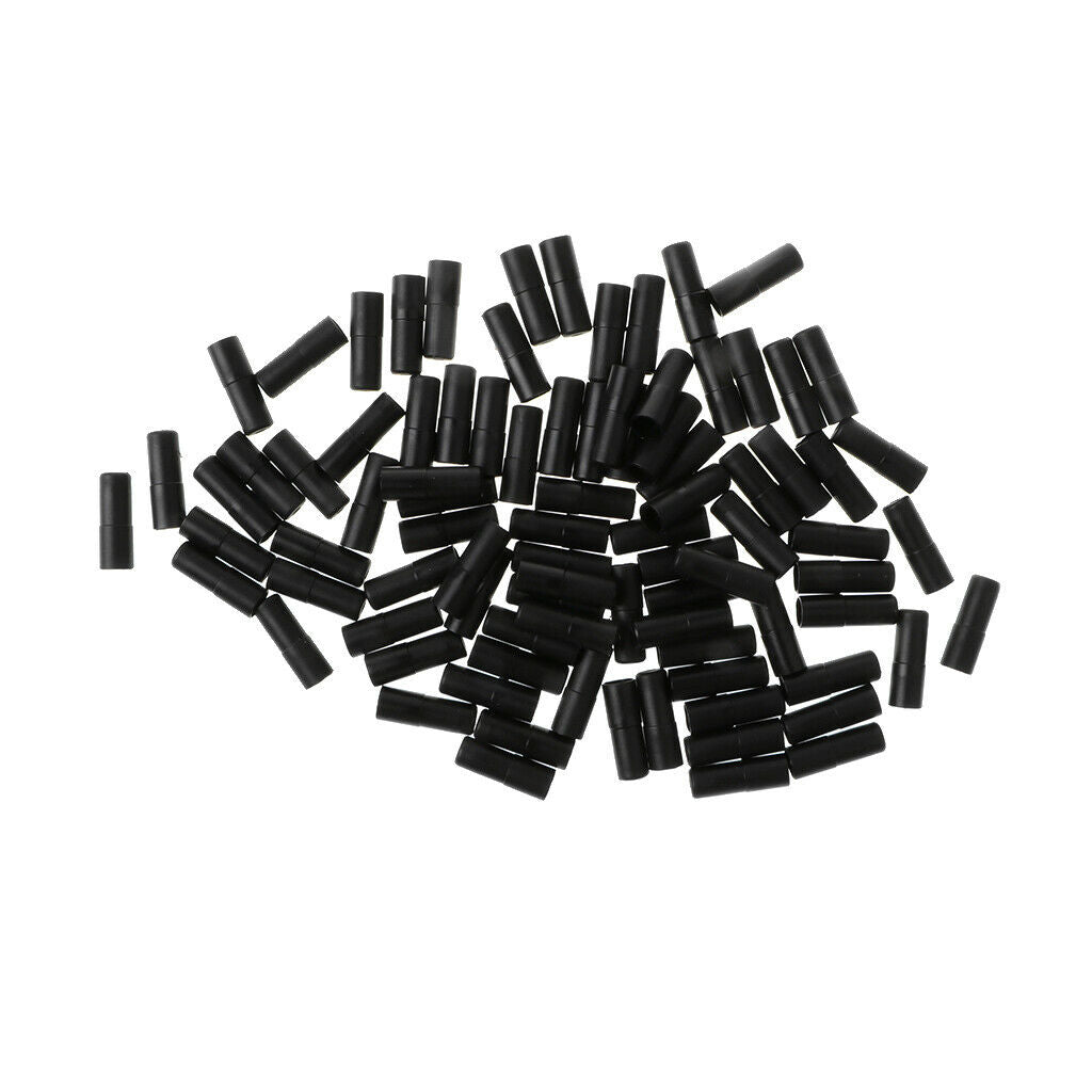 100 lot Plastic Bicycle Brake Line End Caps Brake Housing End Caps Black
