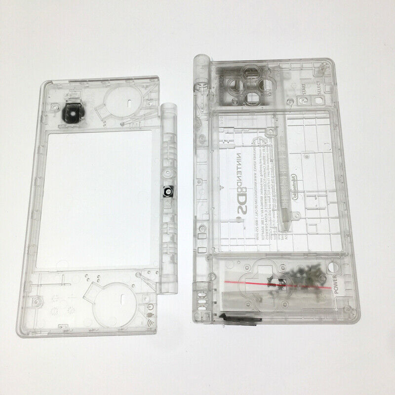 Clear white Housing Shell Case Repair Part Replacement for Nintendo DSi NDSI