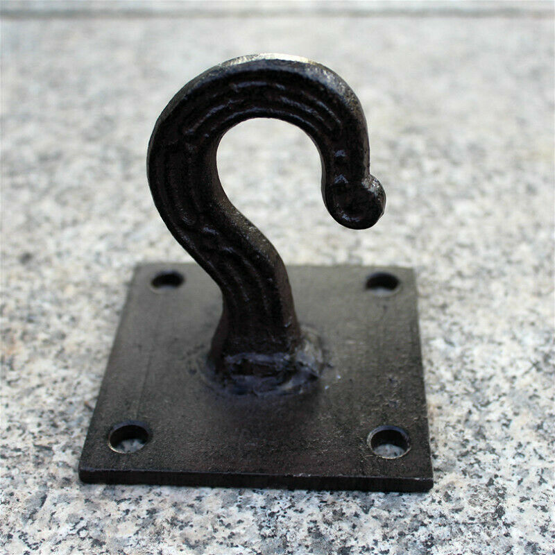Cast Iron Ceiling Hook Screws Black Kitchen Beam Hanging Basket Hanger Easy Fit