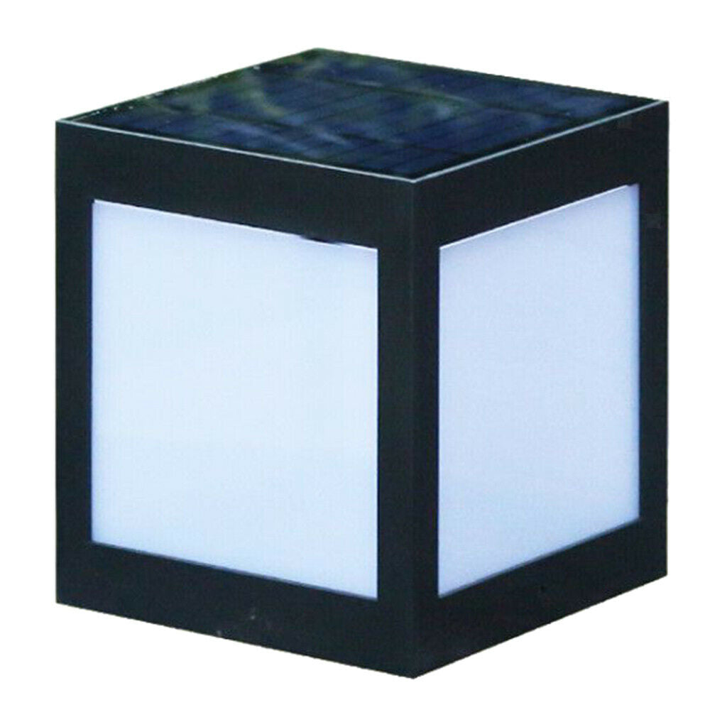 Solar Fence Gate Lamp Post Light 12 LEDs For Garden Pathway Lighting IP65