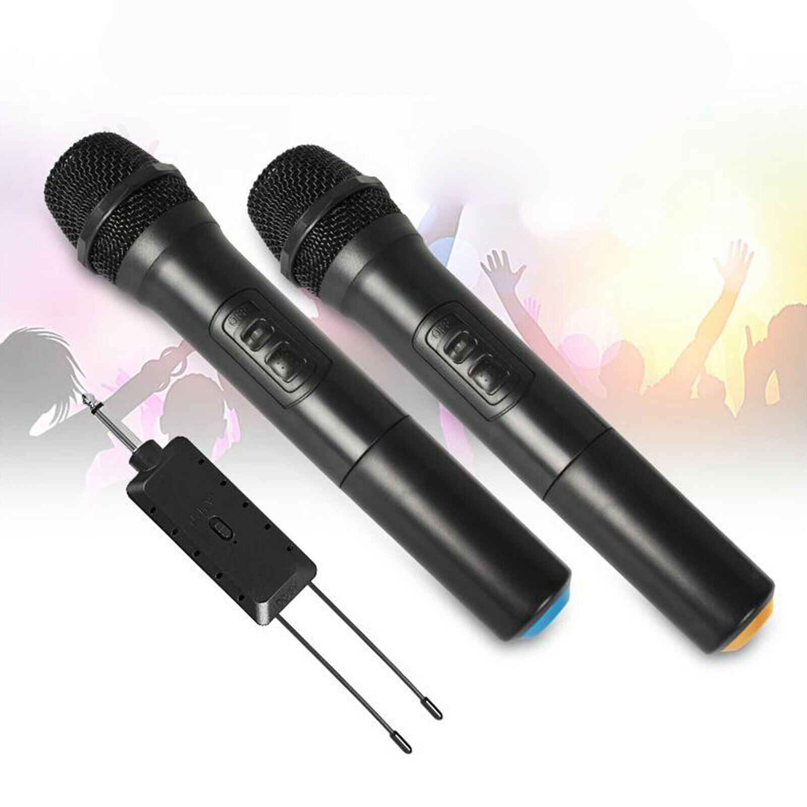 Wireless Microphone Mic System Set with Receiver for Home Karaoke Speech