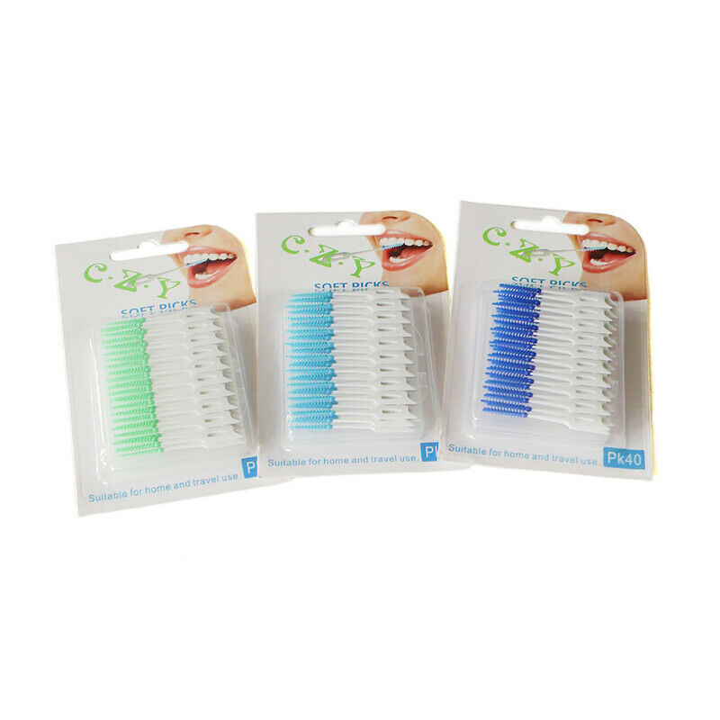 Interdental Teeth Stick Brush 40pcs Oral Clean Care Picks Dental   BrushB.l8