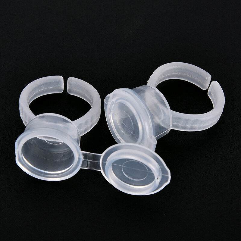 50x Pigment Tattoo Ink Cup Ring Holder Permanent Microblading Eyebrow Mak.l8