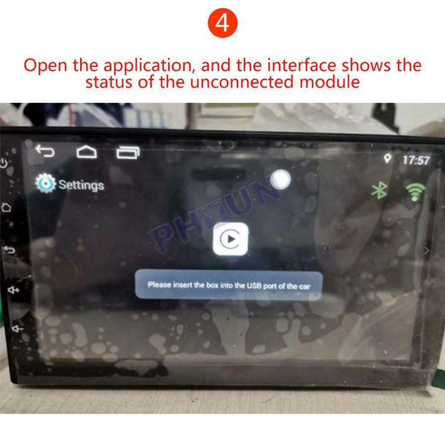 For Android Car Head Unit Carplay Android Auto Bluetooth Wireless USB Dongle 1x